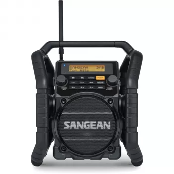 Sangean U-5 DBT (Utility 50) Black - nešiojamas DAB+/FM radijo imtuvas su Bluetooth, IP64, 7W RMS