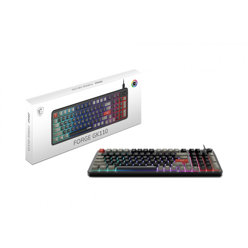 MSI Forge GK110 RGB Gaming Keyboard FR-Layout Black