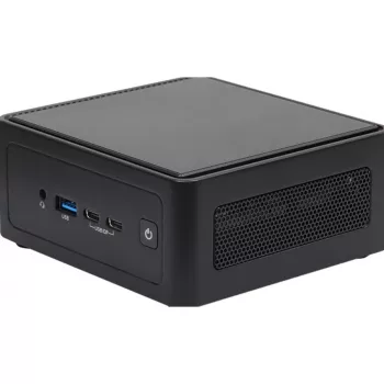 ASRock NUC BOX-125H Barebone Mini PC - Intel Core Ultra 5 125H, DDR5 SO-DIMM, M.2 NVMe, Wi-Fi 6E, 2.5GbE, HDMI 2.1, DP 1.4a, USB4