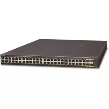 Planet GS-4210-48T4S valdomas Gigabit jungiklis – 48 prievadai 10/100/1000 + 4 SFP