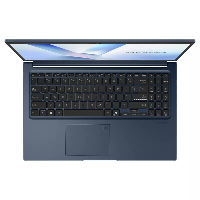ASUS Vivobook 15 X1504MA-ISSBQ869W nešiojamasis kompiuteris, 15,6 colio, Intel Core 3 304, 8GB DDR5, 256GB SSD, Windows 11 Home, AZERTY (FR) klaviatūra, Quiet Blue