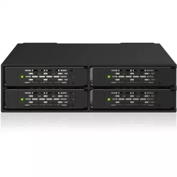 ICY DOCK ToughArmor MB699V5P-B V3 4-Bay 2,5 inch NVMe U.2/U.3 SSD PCIe 5.0 Mobile Rack Enclosure for 5,25 inch Bay (with MCIO Connector)