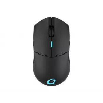 QPAD DX-900 belaidė optinė žaidimų pelė – 8 mygtukai, 12000 DPI, ambidekstrinė, RGB