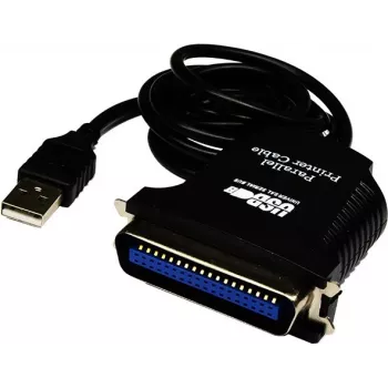 Exsys EX-1300-2 USB–Parallel adapterio kabelis, 1 m, juodas