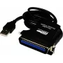 Exsys EX-1300-2 USB į IEEE 1284 lygiagretusis adapterio kabelis, 1 m, juodas