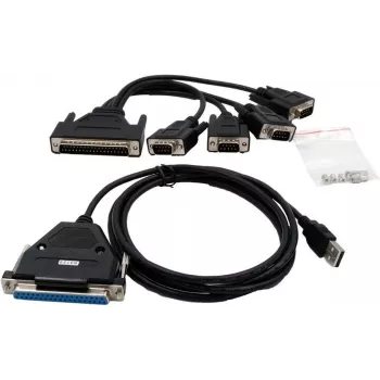 Exsys USB 2.0 to Serial 4S RS-232 with Octopus Socket Cable