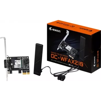 GIGABYTE GC-WFAX210 Wi-Fi 6E PCIe x1 plėtotės kortelė su Bluetooth 5.2