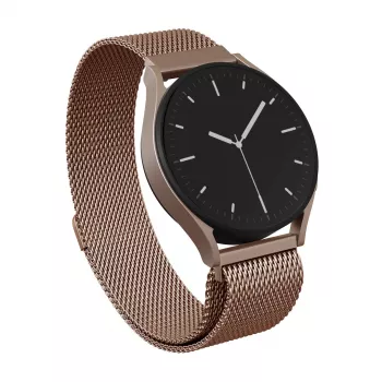 BURGA Metal Mesh Band Universal Watch Band 22 mm Rose Gold