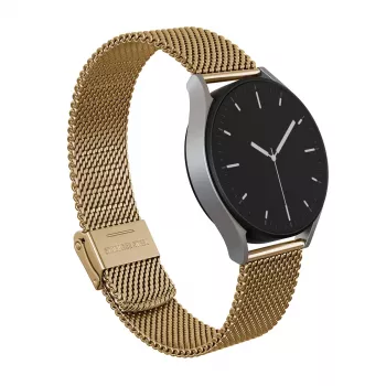 BURGA Metal Mesh Elegance Universal Watch Strap 22 mm Gold