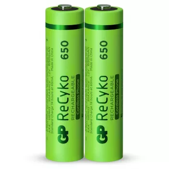 GP ReCyko AAA Micro NiMH įkraunama baterija 650 mAh 1,2 V 2 vnt. lizdinėje pakuotėje