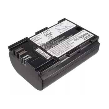 CAMERON SINO CS-LPE6 atsarginė baterija, skirta Canon LP-E6/LP-E6N/LP-E6NH, 1800 mAh, 7,4 V, Li-ion, juoda