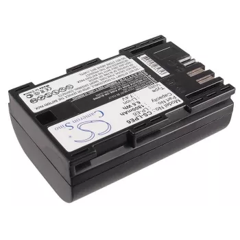 CAMERON SINO CS-LPE6 atsarginė baterija, skirta Canon LP-E6/LP-E6N/LP-E6NH, 1800 mAh, 7,4 V, Li-ion, juoda