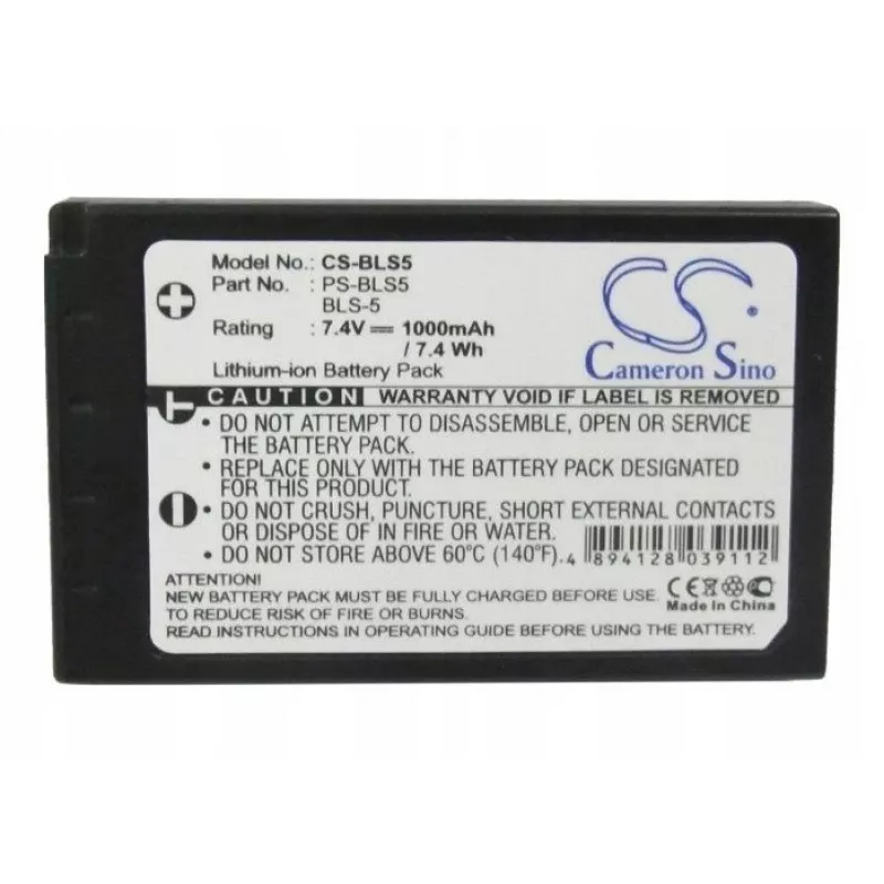 Cameron Sino Akumuliatoriaus Tipas BLS-5 / BLS-50 / PS-BLS5, skirtas Olympus