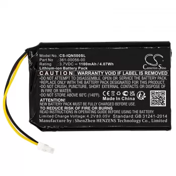 Cameron Sino atsarginė baterija 1200mAh 3,7V, skirta Garmin Nuvi 30 50 52 55 51 LM LMT, Mitac Mio Spirit 8500 LM