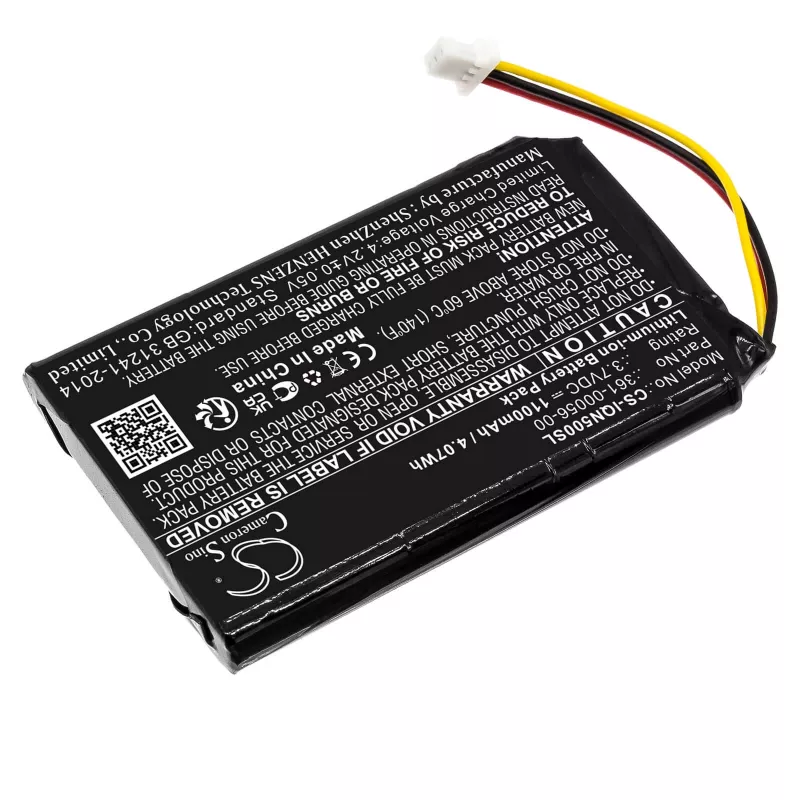 Cameron Sino atsarginė baterija 1200mAh 3,7V, skirta Garmin Nuvi 30 50 52 55 51 LM LMT, Mitac Mio Spirit 8500 LM