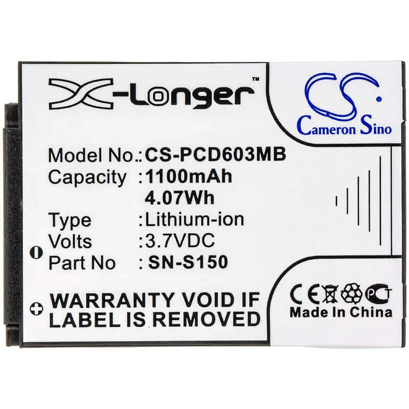 Cameron Sino Baterija SN-S150, skirta Philips SCD603/00 SCD603H SCD603 10 20 - CS-PCD603MB