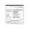 CAMERON SINO Keičiama baterija DBF-800A/800B/800C/800D/800E, skirta Doro PhoneEasy 622 606 520 621 613 631 - CS-DPE622SL