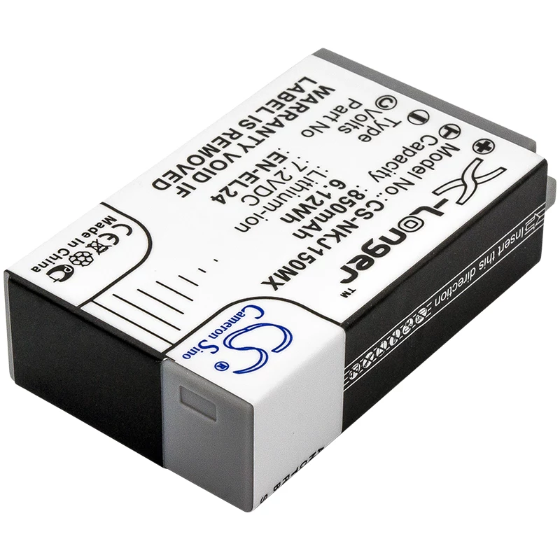 Cameron Sino CS-NKJ150MX atsarginė baterija Nikon EN-EL24 (850 mAh, 7,2 V, Li-ion)