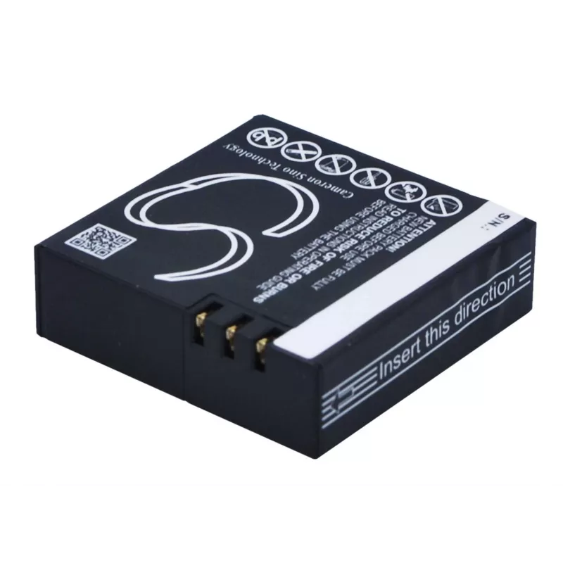 CAMERON SINO akumuliatorius AZ16-1 / AZ16, skirtas Xiaomi Yi 4K / 4K+ / Lite veiksmo kamerai – 1400mAh 3.85V Li-ion (CS-MUZ160MC)