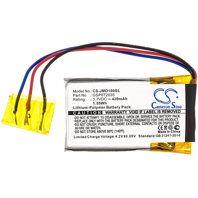 CAMERON SINO Akumuliatoriaus tipas GSP072035, skirtas JBL Go / Go FF / CS-JMD100SL