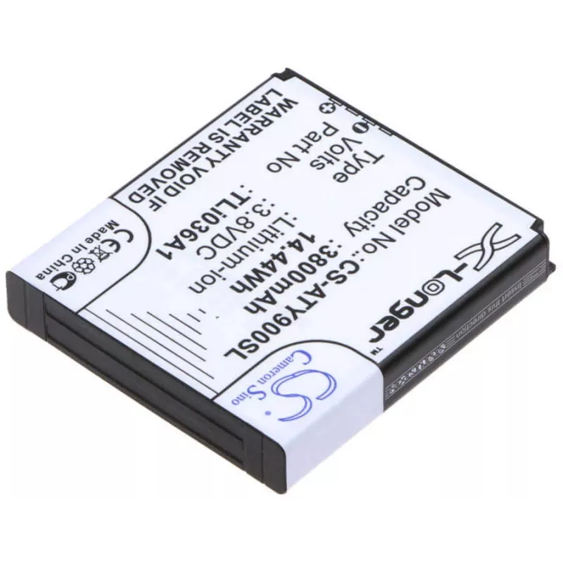 Cameron Sino atsarginė baterija skirta Alcatel One Touch Link Y900, Y900NB, Y901NB 4G+ LTE (tipas TLI036A1 / CS-ATY900SL) - 3600mAh, Li-Po