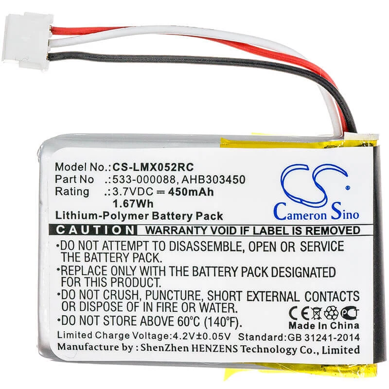 Cameron Sino Baterija tipas AHB303450 1412 533-000120 533-000121 533-000172, skirta Logitech pelei / CS-LMX052RC