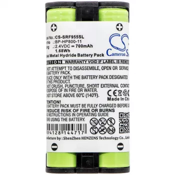Cameron Sino Akumuliatoriaus blokas BP-HP800-11, skirtas Sony MDR-RF995 MDR-RF995RK WH-RF400 CS-SRF955SL
