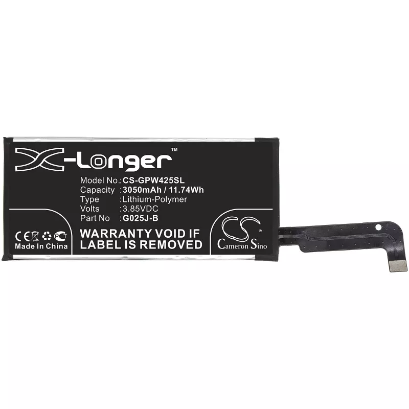 CAMERON SINO baterija, tipas G025J-B, skirta Google Pixel 4a, 3050 mAh / CS-GPW425SL