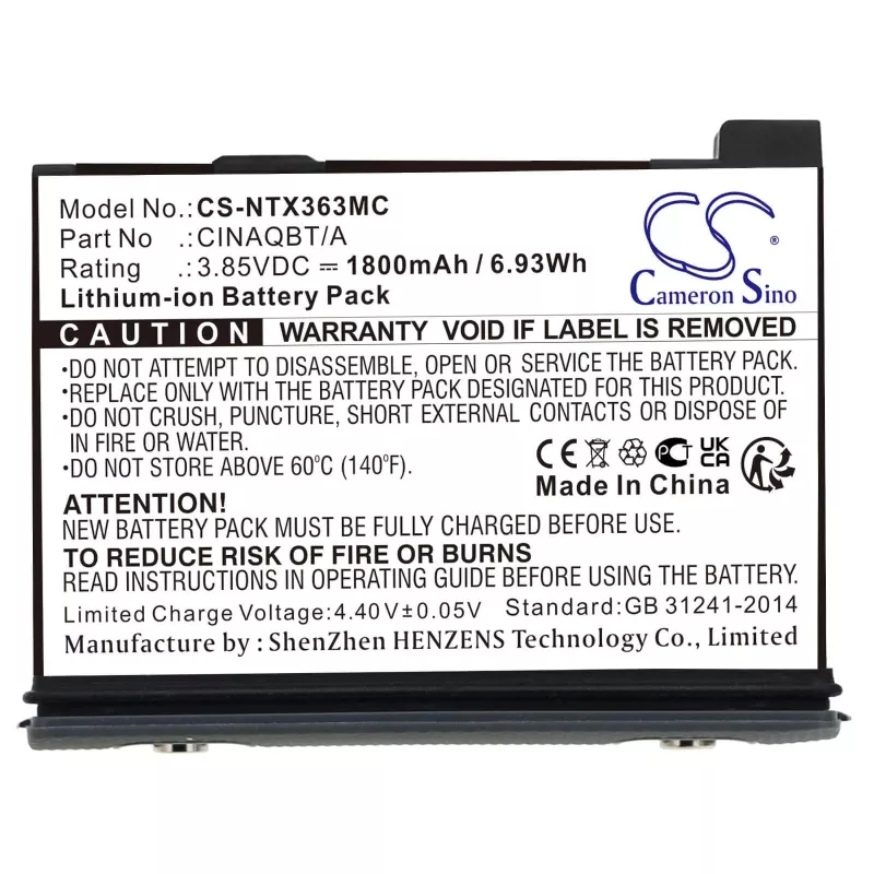 CAMERON SINO baterija, tipas CINAQBT/A, skirta Insta360 X3 / One X3 – CS-NTX363MC