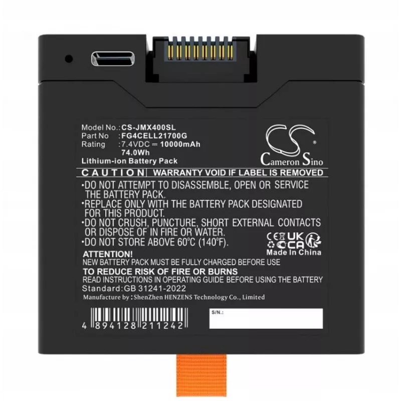 CAMERON SINO pakaitinė baterija 14,4V 6000mAh, skirta JBL Partybox Club 120, Stage 320, Xtreme 4 (CS-JMX400SL)