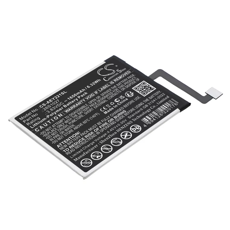 CAMERON SINO baterija, tipas 26S1027 A 58-000426, skirta Amazon Kindle Paperwhite 11th Gen / CS-AEY221SL