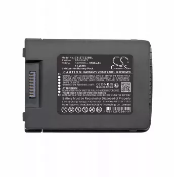 CAMERON SINO CS-ZTC220BL Atnaujinanti baterija, skirta Zebra TC22/TC27 (BT-000473, BTRY-TC2L-2XMAXX-01) – Išplėstinė talpa 6100 mAh – Juoda