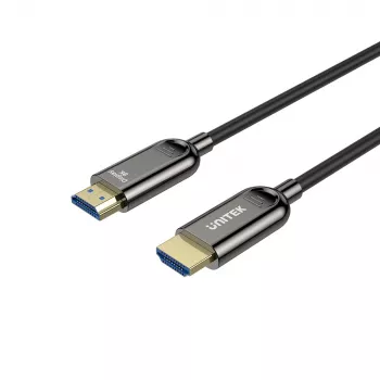 UNITEK HDMI 2.1 aktyvus optinis kabelis (AOC) 8K 60Hz 4K 120Hz 100m juodas