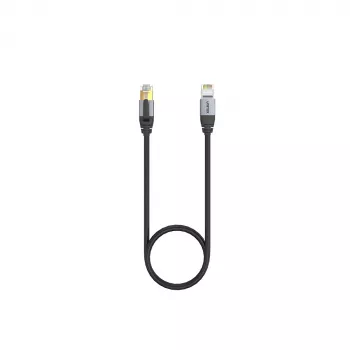 UNITEK Cat.8 S/FTP Ethernet Patch Cable 10m RJ45 40Gbps 2000MHz Gold-Plated Black