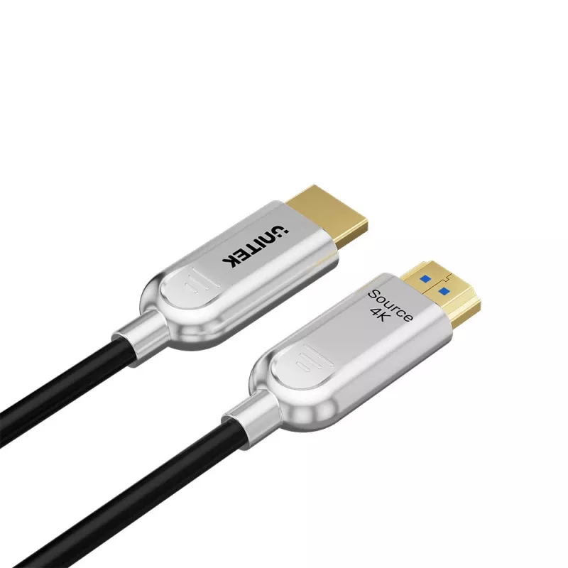 UNITEK HDMI 2.0 Active Optical Cable (AOC) 4K 60Hz 50m Black