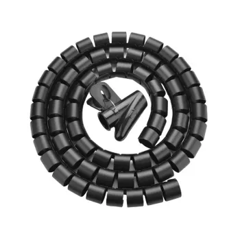 UNITEK Spiral Cable Organizer, 5m, 22mm Diameter, Black