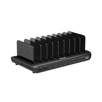 UNITEK 10-Port USB-C & USB-A 240W įkrovimo stotelė