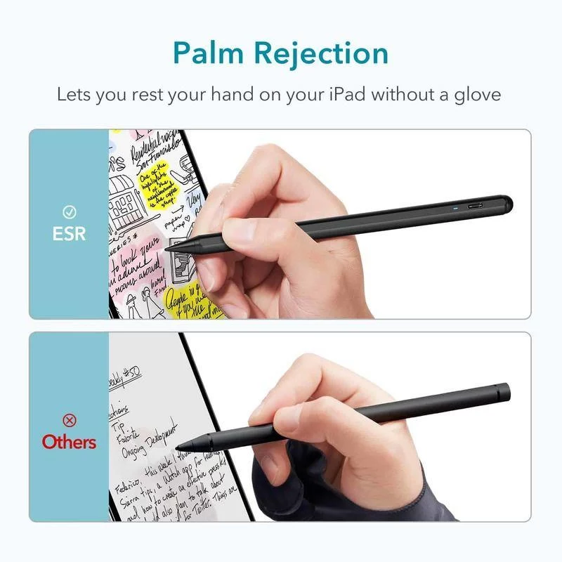 ESR Digital+ Magnetic Stylus Pen for iPad, juoda