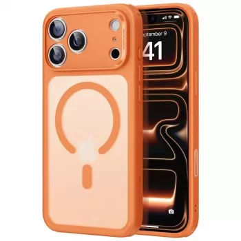 ESR Classic Hybrid MagSafe Case for Apple iPhone 17 Pro Max, Frosted Orange