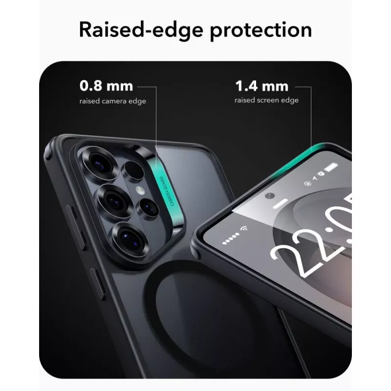 ESR Classic Hybrid MagSafe Case for Samsung Galaxy S26 Ultra, Frosted Black