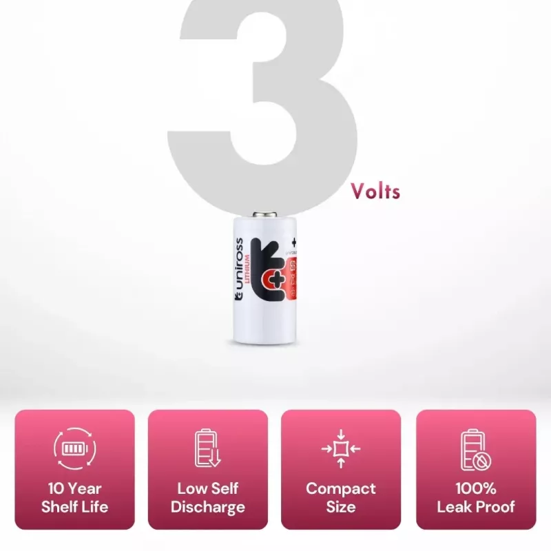 Uniross ličio baterija CR123A 3V 1500mAh (Uniross)