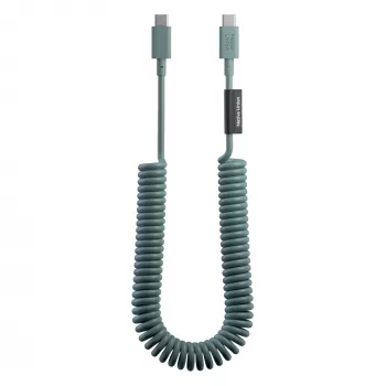 Native Union Pop Cable USB-C į USB-C 2,4 m 60 W Slate Green