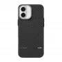 Laut Kev Protect Dėklas, skirtas iPhone 16, su MagSafe (Juodas)
