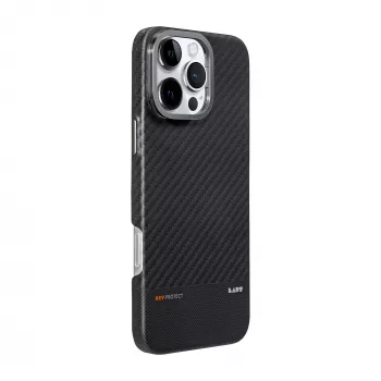 Laut Kev Protect Dėklas, skirtas iPhone 16 Pro Max, suderinamas su MagSafe, juodas