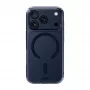LAUT Crystal Fluro Dėklas, iPhone 17 Pro, Clear Midnight, suderinamas su MagSafe