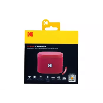 KODAK SoundBrix Wireless Stack Speaker Reverb Red