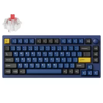 Keychron P1P-O1 75% Lemokey Super Red Switch Navy Blue mechaninė klaviatūra