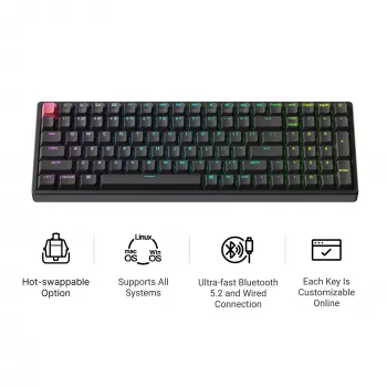 Keychron K4X-J1 96% Red Switch RGB Hot-Swap mechaninė klaviatūra