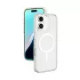 AMAZINGTHING Minimal Mag Case Silikoninis Dėklas su Magnetiniu Žiedu, Skirtas iPhone 16 – Skaidrus