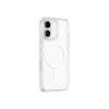 AMAZINGTHING Minimal Mag Case Silikoninis Dėklas su Magnetiniu Žiedu, Skirtas iPhone 16 – Skaidrus